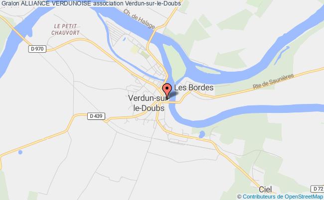 plan association Alliance Verdunoise Verdun-sur-le-Doubs