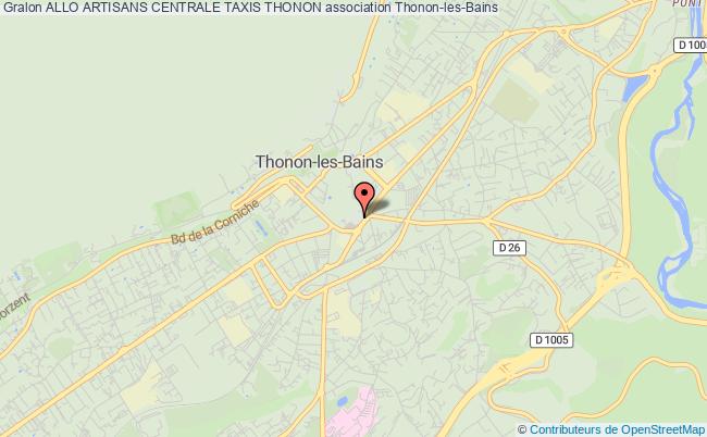 plan association Allo Artisans Centrale Taxis Thonon Thonon-les-Bains