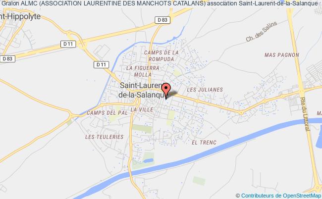 plan association Almc (association Laurentine Des Manchots Catalans) Saint-Laurent-de-la-Salanque