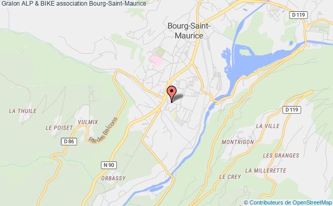 plan association Alp & Bike Bourg-Saint-Maurice