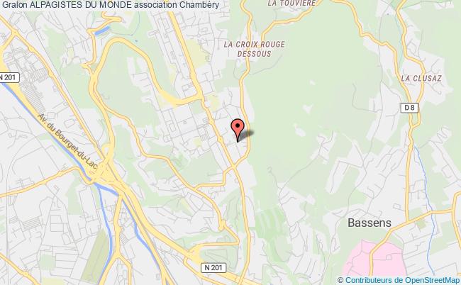 plan association Alpagistes Du Monde Chambéry