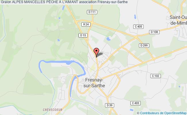 plan association Alpes Mancelles PÊche À L'aimant Fresnay-sur-Sarthe