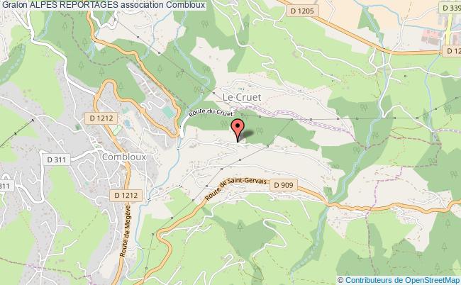 plan association Alpes Reportages Combloux