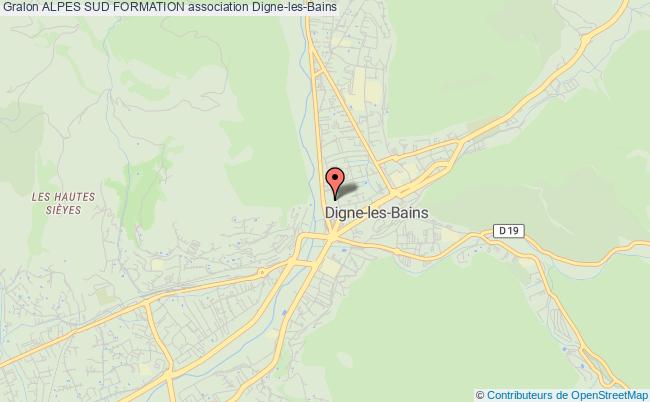 plan association Alpes Sud Formation Digne-les-Bains