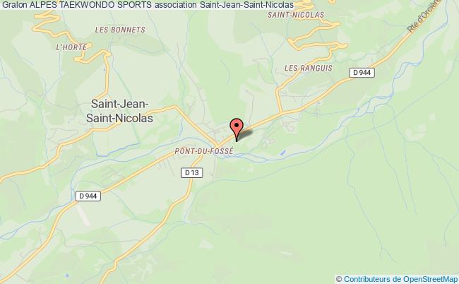 plan association Alpes Taekwondo Sports Saint-Jean-Saint-Nicolas
