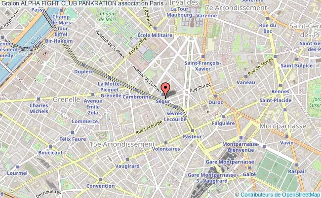 plan association Alpha Fight Club Pankration Paris