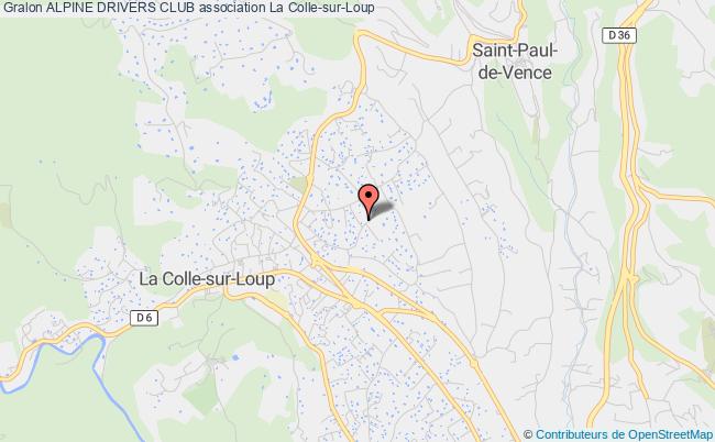 plan association Alpine Drivers Club Colle-sur-Loup