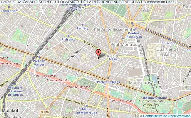 plan association Alrac Association Des Locataires De La Residence Antoine Chantin Paris