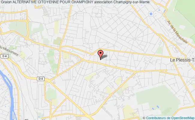 plan association Alternative Citoyenne Pour Champigny Champigny-sur-Marne