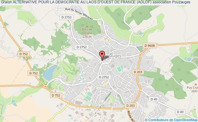 plan association Alternative Pour La Democratie Au Laos D'ouest De France (adlof) Pouzauges