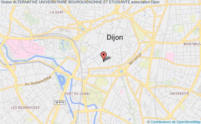 plan association Alternative Universitaire Bourguignonne Et Etudiante Dijon