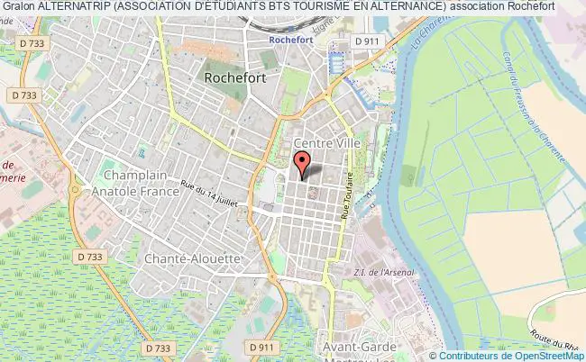 plan association Alternatrip (association D'Étudiants Bts Tourisme En Alternance) Rochefort