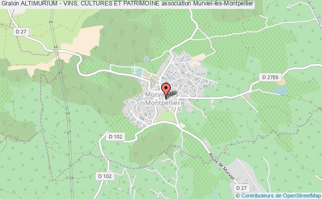 plan association Altimurium - Vins, Cultures Et Patrimoine Murviel-lès-Montpellier