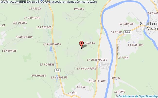 plan association A.lumiere Dans Le Corps Saint-Léon-sur-Vézère