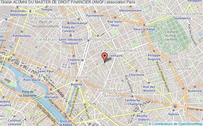 plan association Alumni Du Master De Droit Financier (amdf) Paris