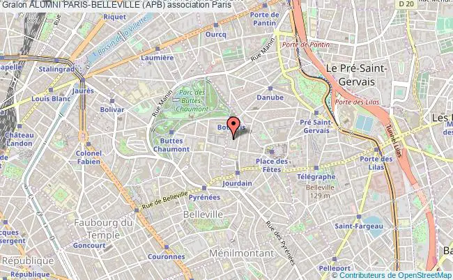 plan association Alumni Paris-belleville (apb) Paris
