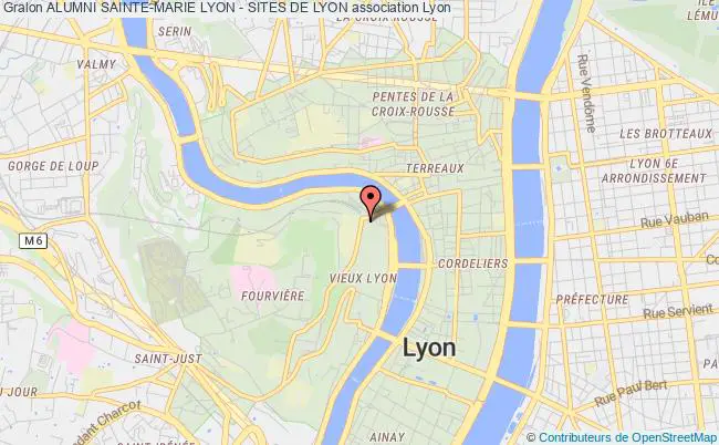 plan association Alumni Sainte-marie Lyon - Sites De Lyon Lyon 5e Arrondissement