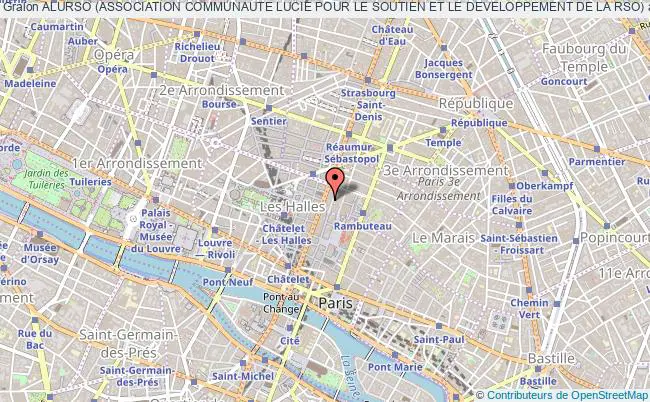 plan association Alurso (association Communaute Lucie Pour Le Soutien Et Le Developpement De La Rso) PARIS