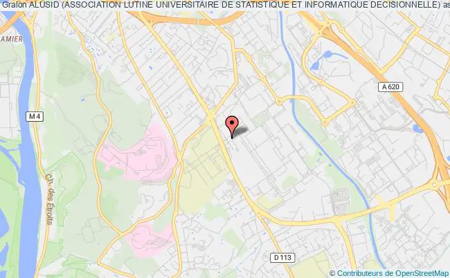 plan association Alusid (association Lutine Universitaire De Statistique Et Informatique Decisionnelle) Toulouse Cedex