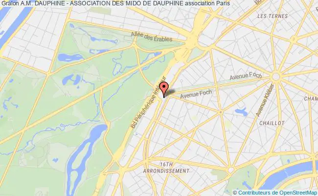plan association A.m. Dauphine - Association Des Mido De Dauphine Paris