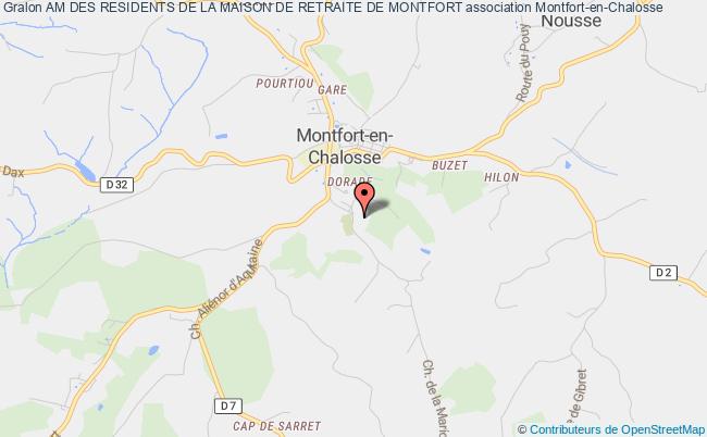 plan association Am Des Residents De La Maison De Retraite De Montfort Montfort-en-Chalosse