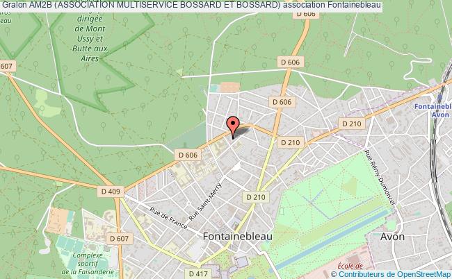 plan association Am2b (association Multiservice Bossard Et Bossard) Fontainebleau