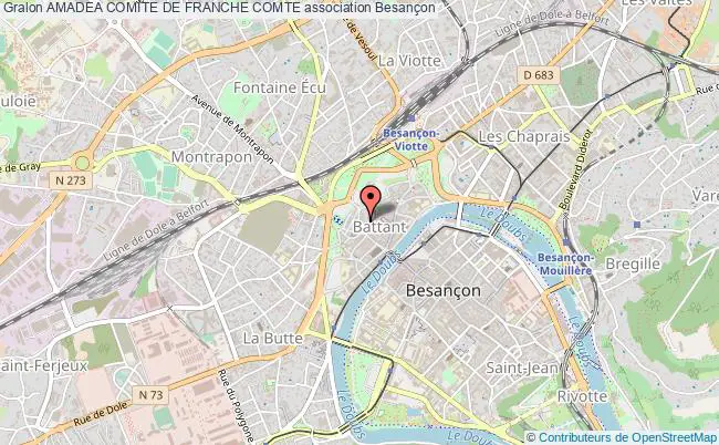 plan association Amadea Comite De Franche Comte Besançon