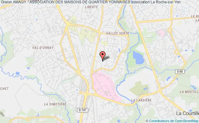 plan association Amaqy - Association Des Maisons De Quartier Yonnaises La    Roche-sur-Yon