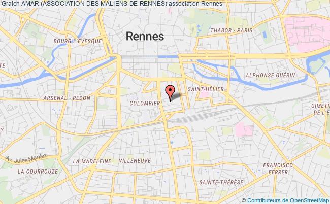 plan association Amar (association Des Maliens De Rennes) Rennes