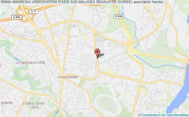 plan association Amaregui (association D'aide Aux Malades Renaux De Guinee) Nantes
