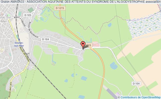 plan association Amasa33 - Association Aquitaine Des Atteints Du Syndrome De L'algodystrophie Soulac-sur-Mer