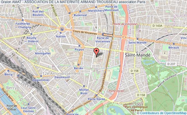 plan association Amat - Association De La MaternitÉ Armand Trousseau Paris