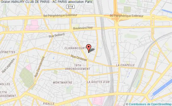 plan association Amaury Club De Paris - Ac Paris Paris