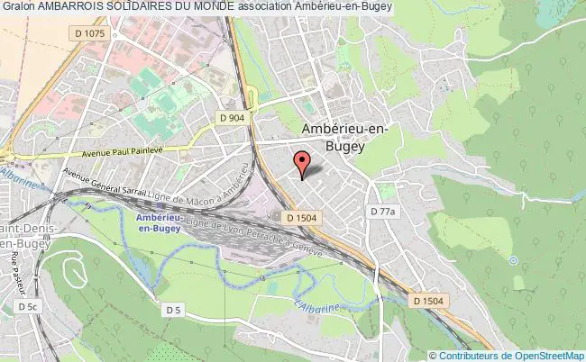 plan association Ambarrois Solidaires Du Monde Ambérieu-en-Bugey