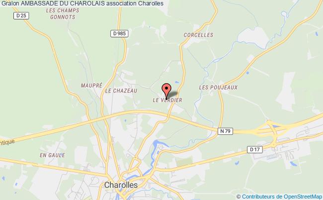 plan association Ambassade Du Charolais Charolles