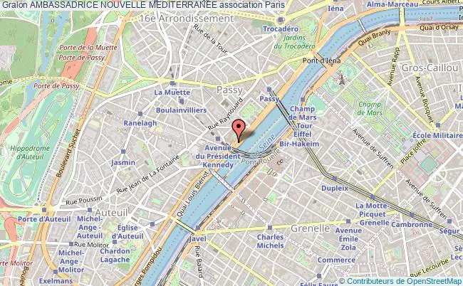 plan association Ambassadrice Nouvelle Mediterranee Paris