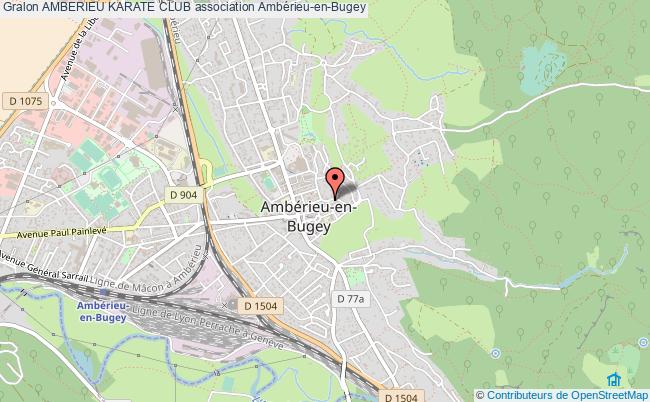 plan association Amberieu Karate Club Ambérieu-en-Bugey