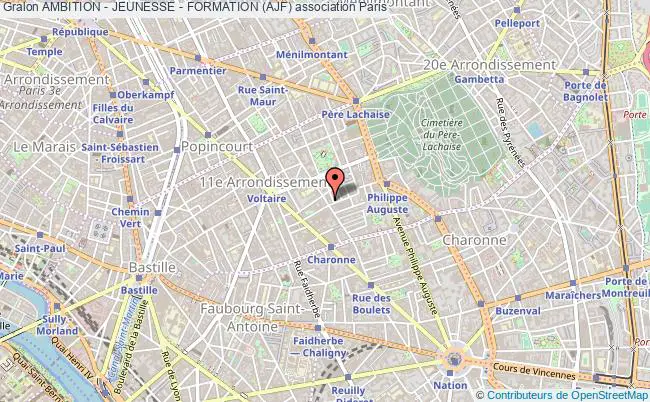 plan association Ambition - Jeunesse - Formation (ajf) Paris 11e