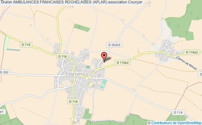 plan association Ambulances Francaises Rochelaises (aflar) Courçon