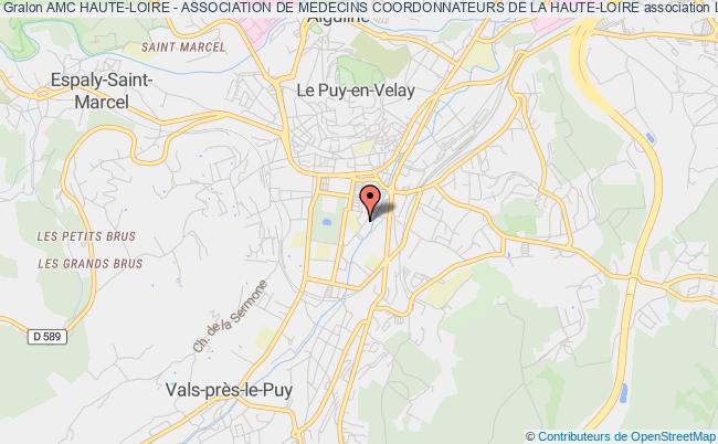 plan association Amc Haute-loire - Association De Medecins Coordonnateurs De La Haute-loire Le Puy-en-Velay