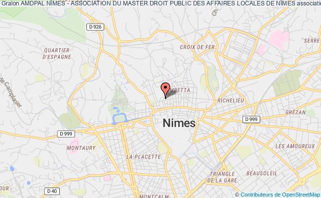 plan association Amdpal NÎmes - Association Du Master Droit Public Des Affaires Locales De NÎmes Nîmes