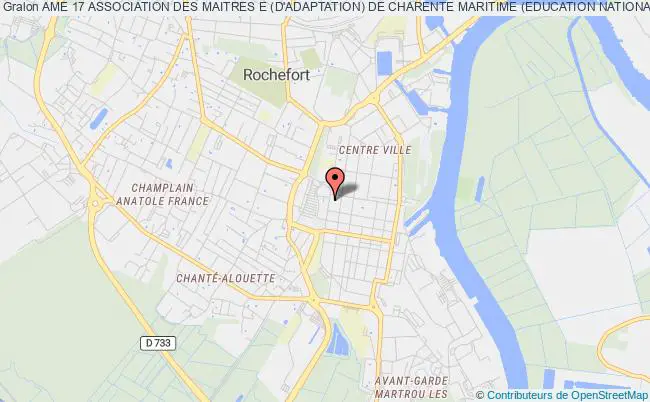 plan association Ame 17 Association Des Maitres E (d'adaptation) De Charente Maritime (education Nationale) Rochefort