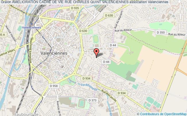 plan association Amelioration Cadre De Vie Rue Charles Quint Valenciennes Valenciennes