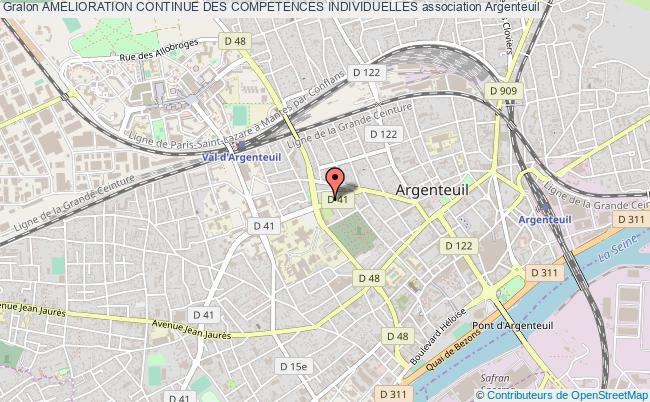 plan association Amelioration Continue Des Competences Individuelles Argenteuil
