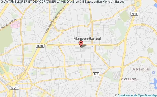 plan association Ameliorer Et Democratiser La Vie Dans La Cite Mons-en-Baroeul