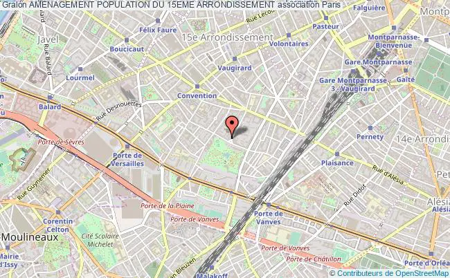 plan association Amenagement Population Du 15eme Arrondissement Paris