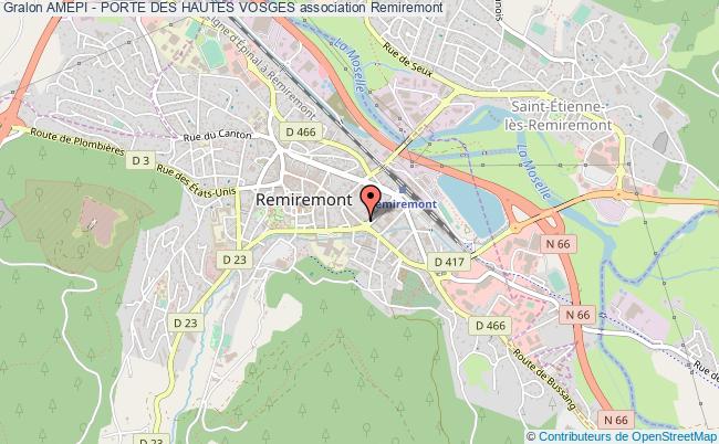 plan association Amepi - Porte Des Hautes Vosges Remiremont