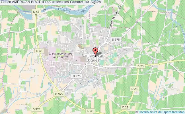 plan association American Brother's Camaret-sur-Aigues