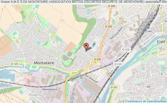 plan association A.m.e.s De Montataire (association Motos Escortes Securite De Montataire) Montataire