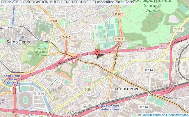 plan association A.m.g (association Multi Generationnelle) Saint-Denis